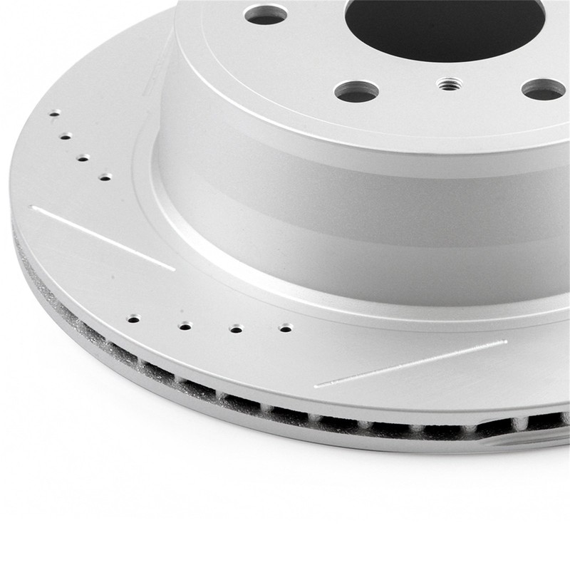 Rear Drilled & Slotted Brake Rotors For Cadillac Escalade Chevy GMC Sierra Yukon gallery