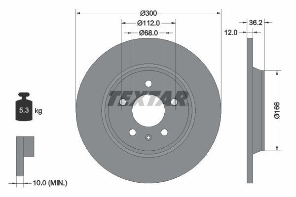 TEXTAR Brake Discs & Pads Front & Rear Braking Set Fits Audi A4 A4 Allroad A5 gallery