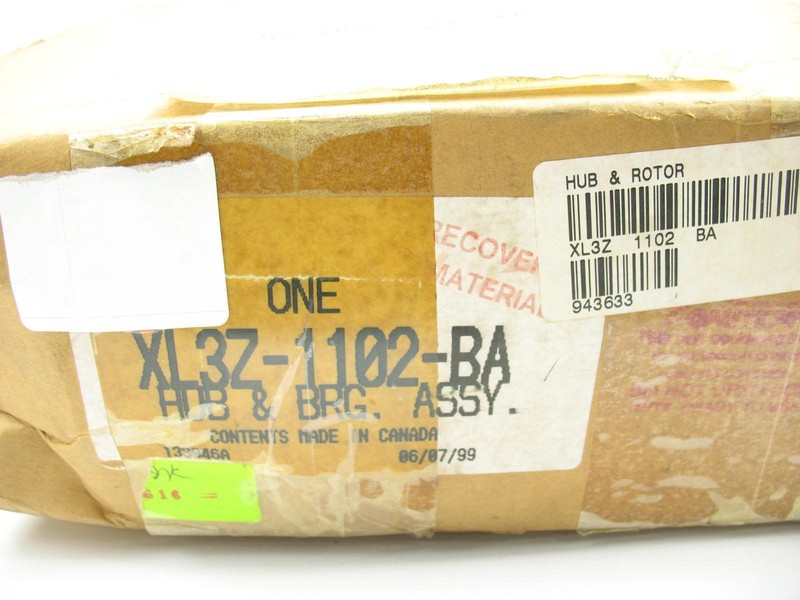 Ford XL3Z-1102-B FRONT Disc Hub Bearing & Rotor 02-03 F-150 4WD 7-lug Rear ABS gallery