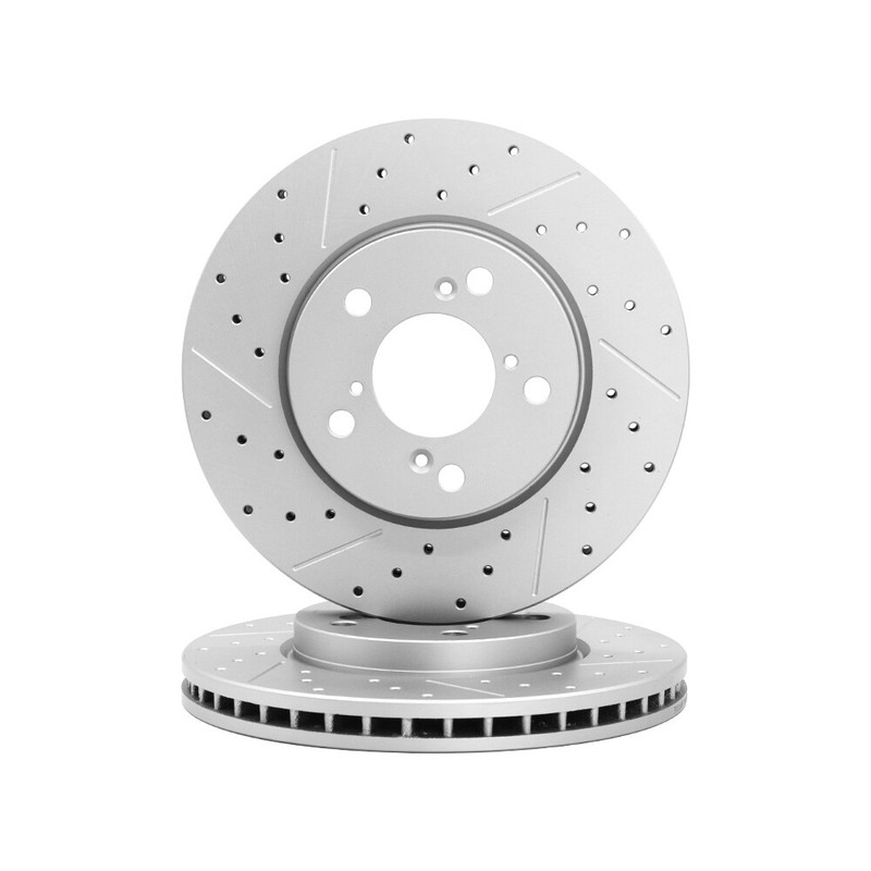 Front Drilled Disc Rotors +Brake Pads For 2005 2006 2008 2009 2010 Honda Odyssey gallery