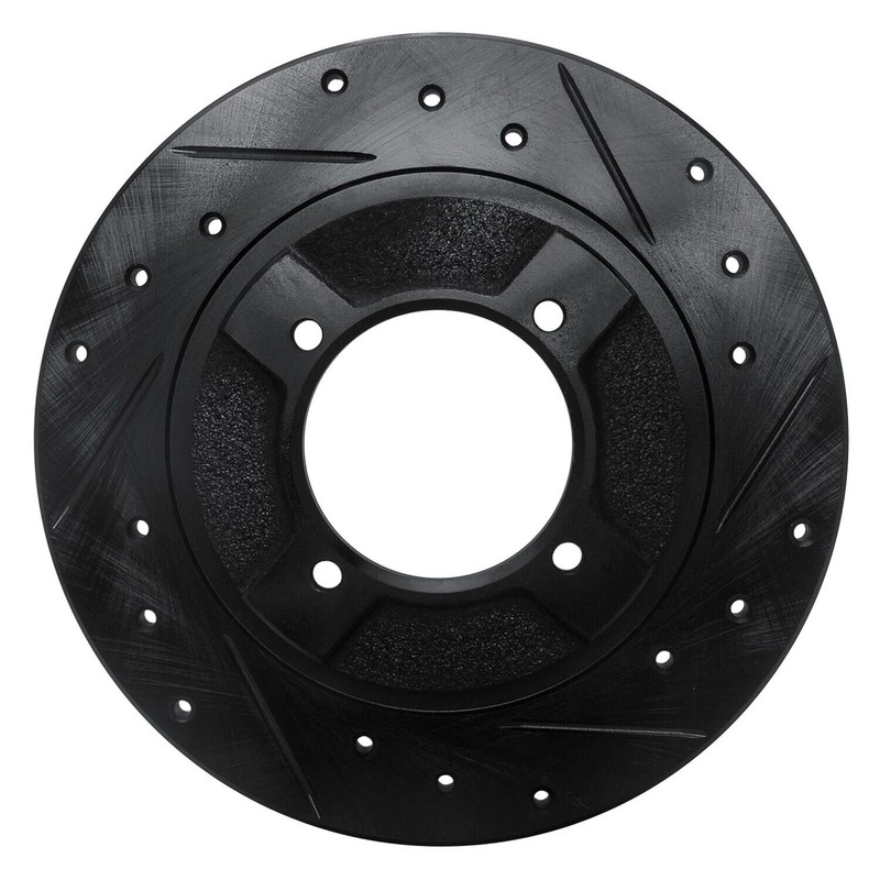 For Nissan Sentra 82-85 Brake Rotor eLINE Drilled & Slotted 1-Piece Front gallery