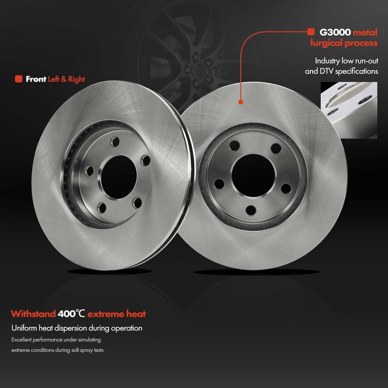 2pcs Front Disc Brake Rotors for Chrysler Plymouth Neon Dodge SX 2.0 2003-2005 gallery