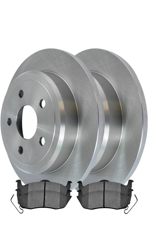 AutoShack Rear Brake Kit Rotors & Performance Ceramic Pads 2 Driver & Passenger