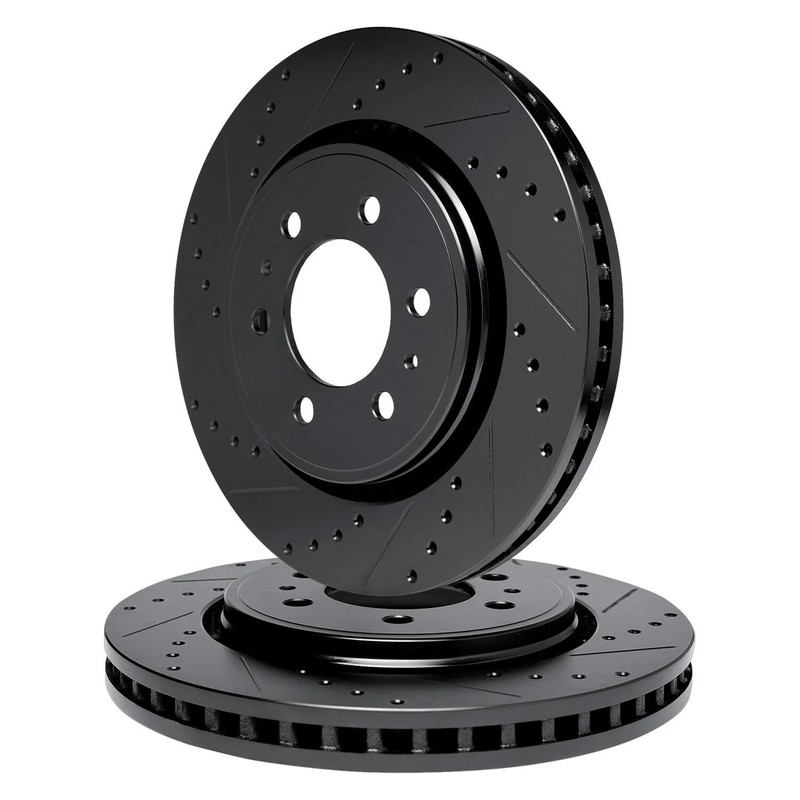 For Toyota T100 93-98 R1 Concepts Drilled & Slotted Front Brake Rotor Set