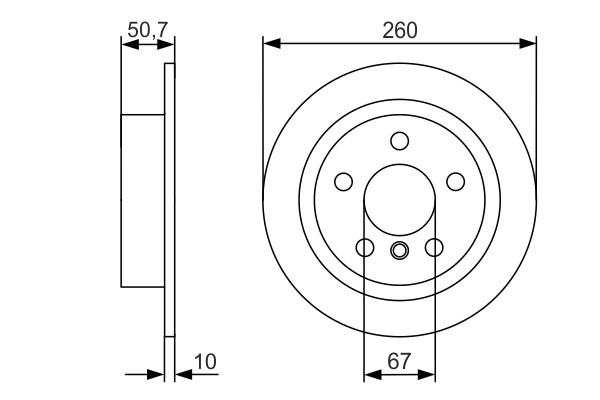 2x Brake Discs Pair Solid fits MINI COOPER F55, F56 2.0 Rear 2014 on 259mm Set gallery