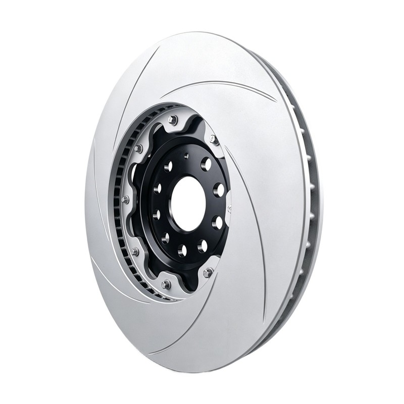 2-Piece Brake Discs Rotor Floating slotted For VW Tiguan Golf CC AUDI A3 2013+ gallery