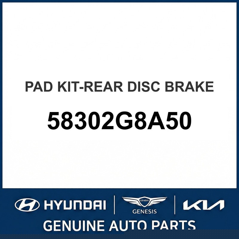 2017-2020 Kia Cadenza Pad Kit-Rear Disc Brake OEM New 58302G8A50