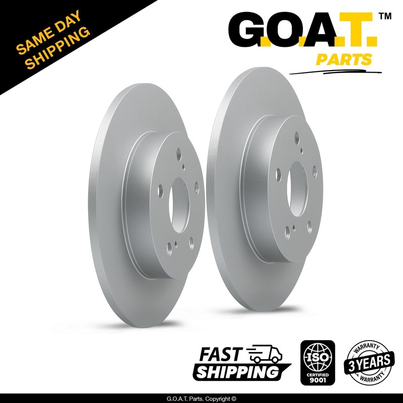 Rear Brake Rotors for 09-10 Pontiac Vibe 17-18 Toyota Corolla iM Matrix 10.98 in