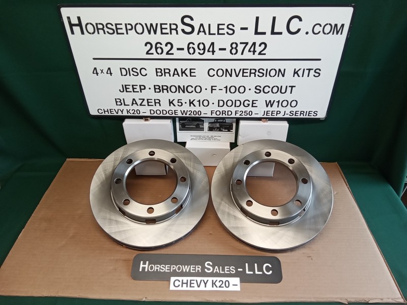 Pair of 3/4 ton, 8 Lug Dana 44 Disc Brake ROTORS for Chevy/GMC K20,K25 4x4 truck gallery