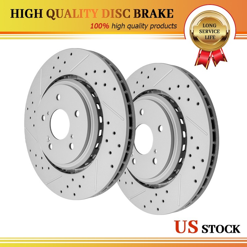 Front Brake Rotors Pair 2 for 2014-2016 Acura MDX 2015-2020 TLX 2.4L 3.5L V6
