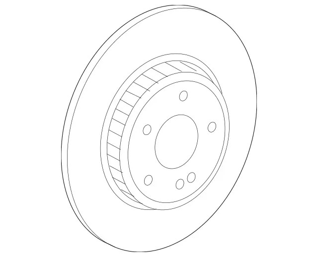 Genuine Mercedes-Benz Disc Brake Rotor 000-423-18-12