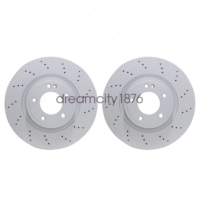 Pair of Rear Brake Discs Rotors Fit For Mercedes Benz G63 463 2019 2020- 2023 gallery
