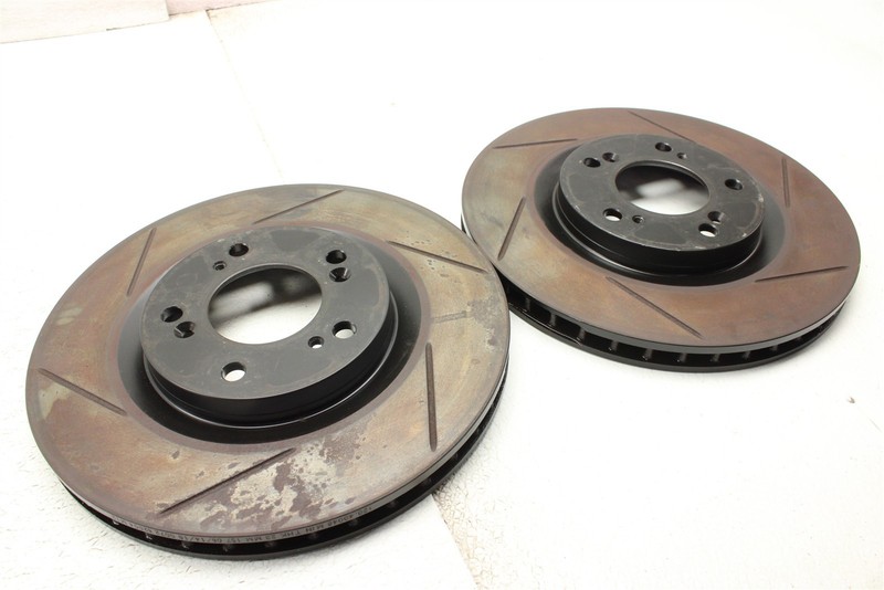 Rear Brake Rotor Disc Set Slotted Aftermarket For 2005 Honda S2000 00-09 gallery
