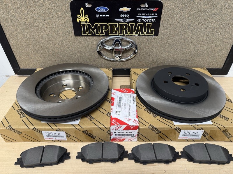 2020-2025 TOYOTA COROLLA FRONT BRAKE ROTORS TCMC PADS (VIN STARTS WITH “J”)