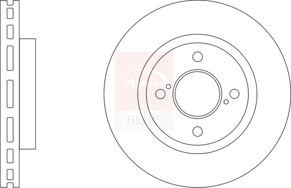 2x Brake Discs Pair Vented Front 252mm SDK6944 Apec Blue Set 5531152R50 Quality gallery
