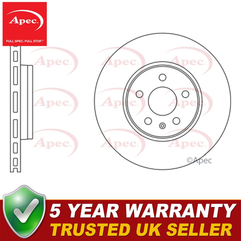 Apec Front Brake Disc Fits Audi A4 2008- A5 2007- Allroad 2009-2016 8W0615301T