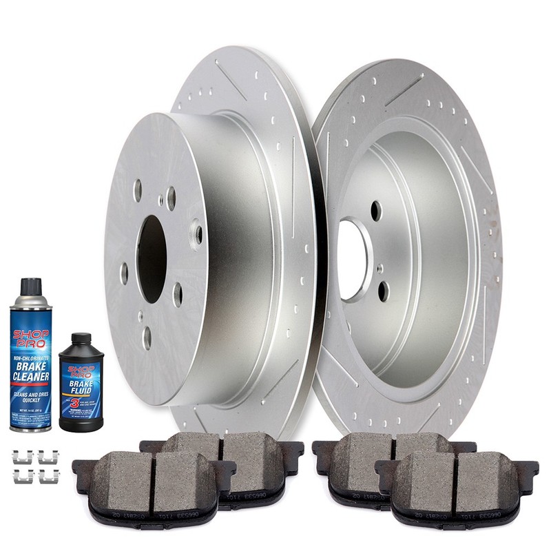 Rear Disc Brake Rotors + Ceramic Pad For 2005 2006 2007 2008 2009 2010 Scion TC
