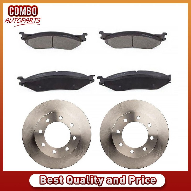 Front Brake Rotors Brake Pads Fits 1999 Ford F-450 Super Duty