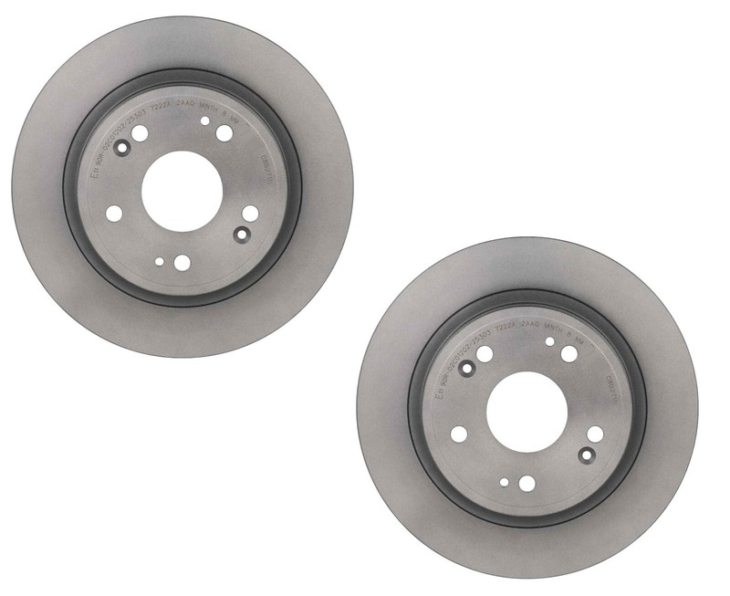 2 brembo Left+Right REAR Brake Rotor Disc Set for Acura ILX TSX Honda Accord HRV