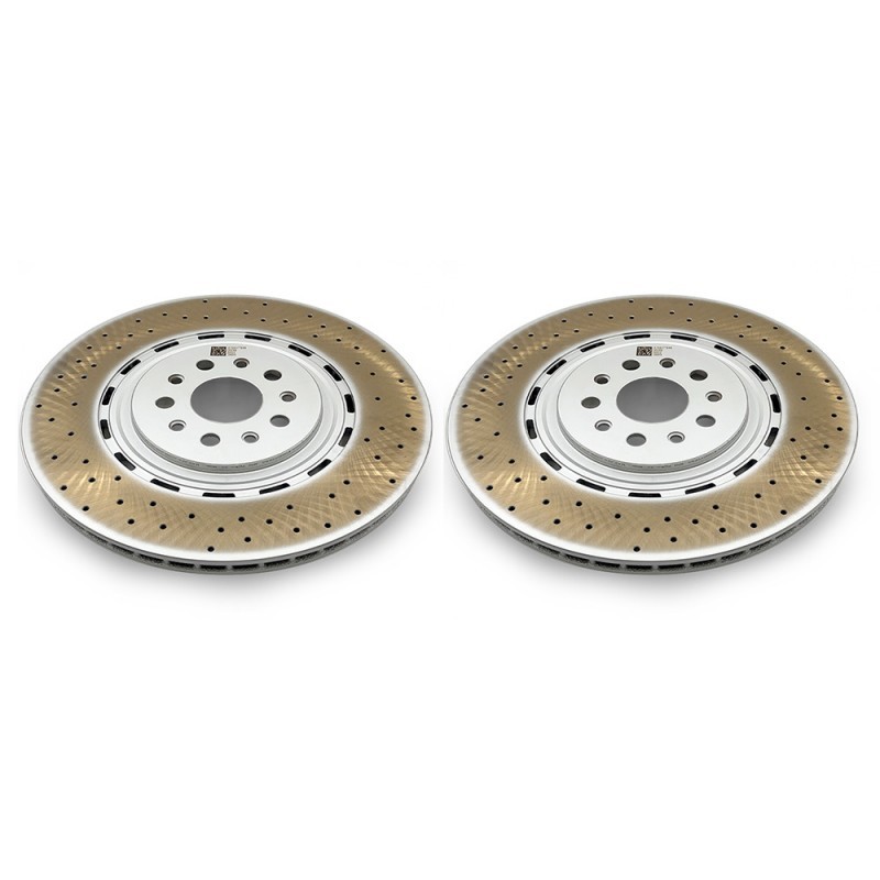 2pcs Brand New Front Brake Disc Dimpled Rotors For 2017-2022 Maserati Levante S gallery