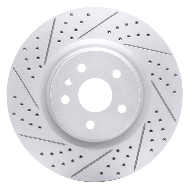 For Chevy Camaro 10-15 DFC Drilled & Slotted Front Driver Side Brake Rotor