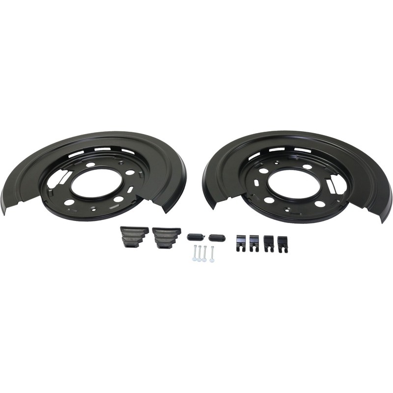 New Set of 2 Brake Dust Shields Rear F250 Truck F350 F450 F-250 Super Duty Pair gallery