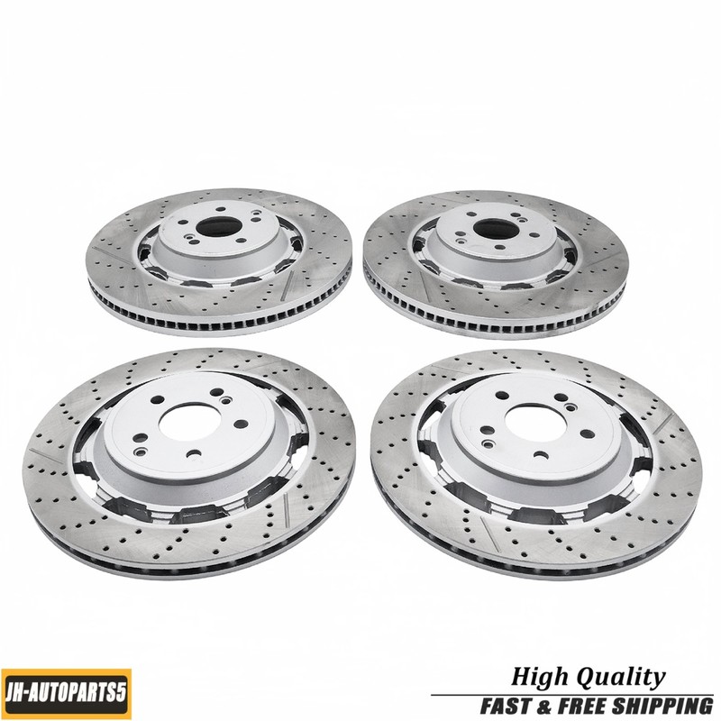 For Mercedes-Benz W222 S63 AMG S65 AMG 2014-2020 4x Front & Rear Brake Rotors gallery
