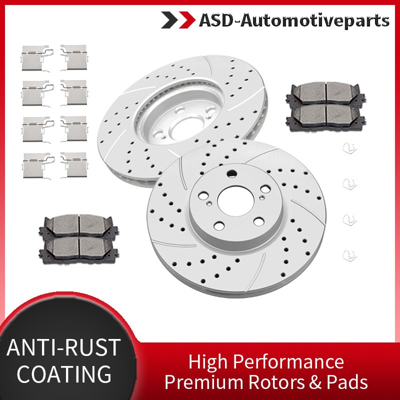Front Rotors and Brake Pads Kit Fit for Toyota Corolla Matrix Pontiac Vibe Brake