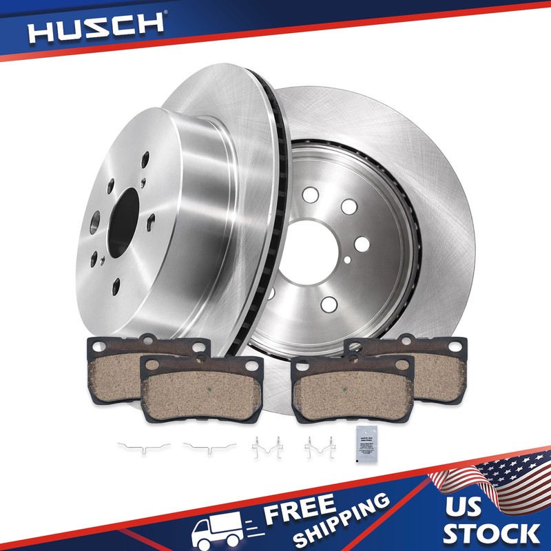 Rear Disc Rotors Ceramic Brake Pads Kit for Lexus GS450H GS350 GS460 IS250 IS350