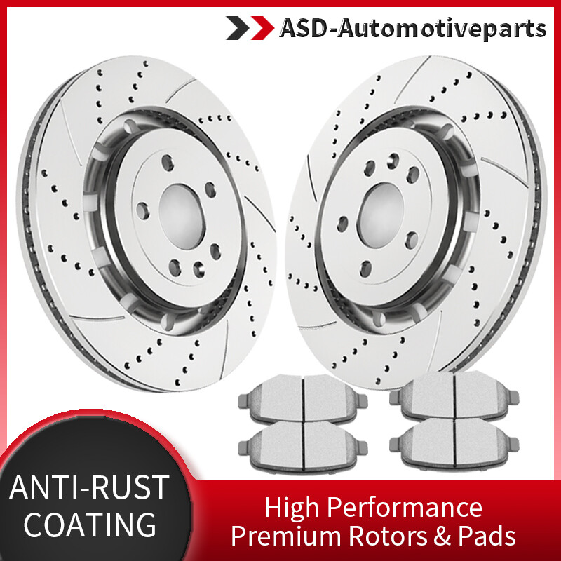 Front Brake Rotors Pads Fit Ford Flex Taurus Explorer Lincoln MKT MKS Brakes