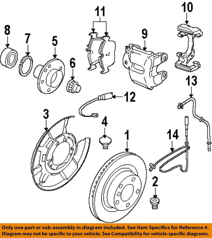 BMW OEM 06-15 325xi Rear Suspension Brake Components-Rotor 34216864901