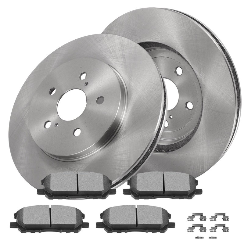 Front Ventilated Brake Solid Rotors Metallic Pads For Lexus Rx330 2004 2005 2006