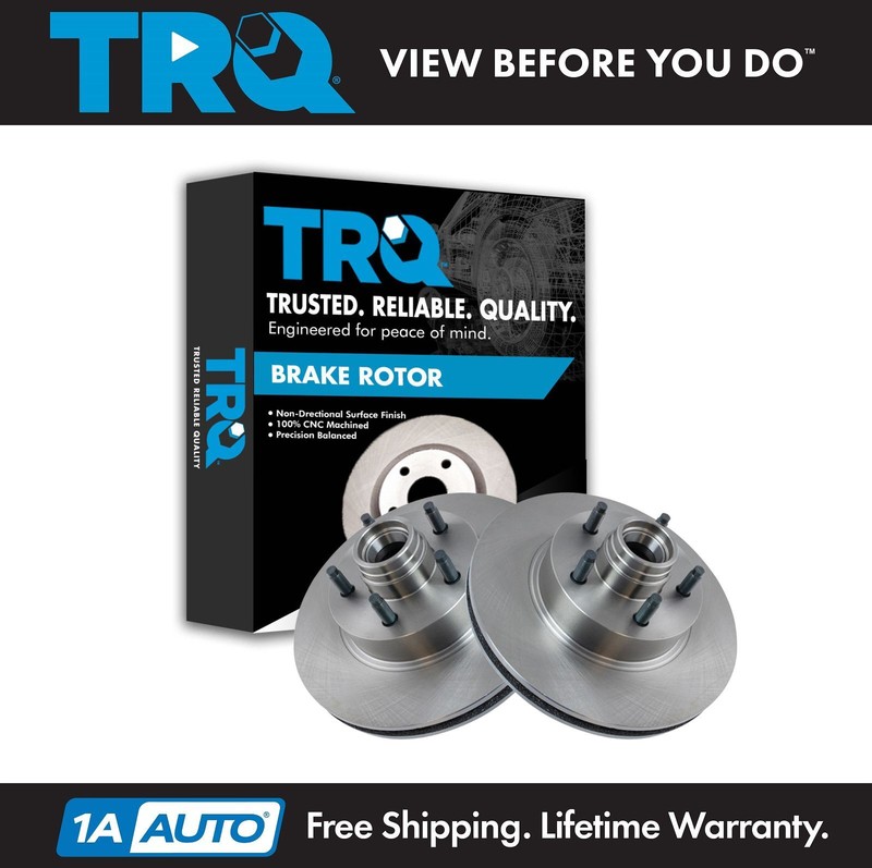 TRQ Front Disc Brake Rotor Pair for Ford Ranger Explorer Mazda Truck New