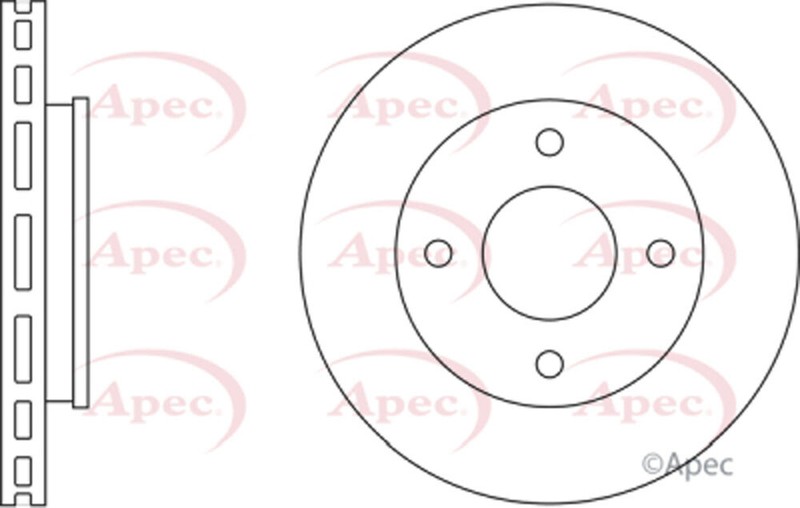 Fits Mitsubishi Colt Smart Forfour 1.0 1.3 1.5 CDi D AZ Front Brake Disc gallery