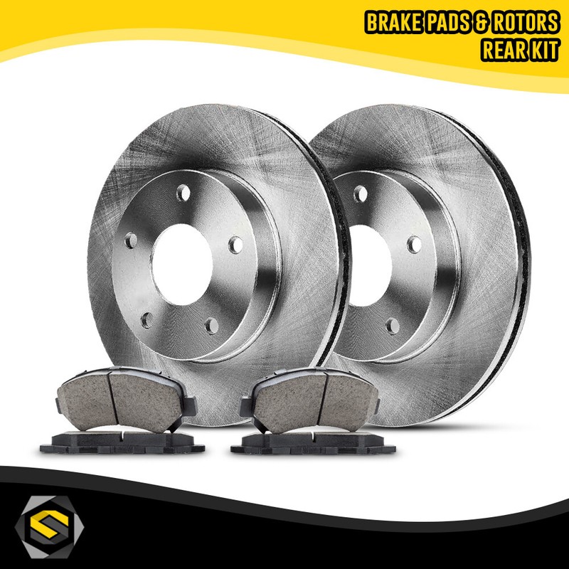 Rear Brake Rotors & Ceramic Pads Kit for Nissan Altima 2002-2018 5 Lug