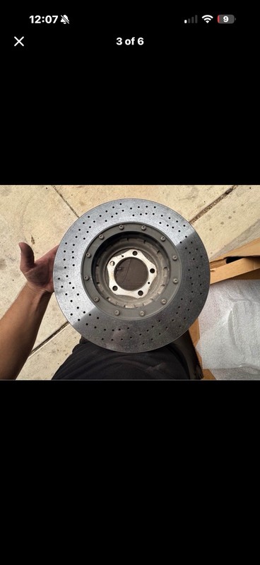 OEM Porsche 997 Turbo PCCB Carbon Ceramic Front Brake Rotors (Pair)
