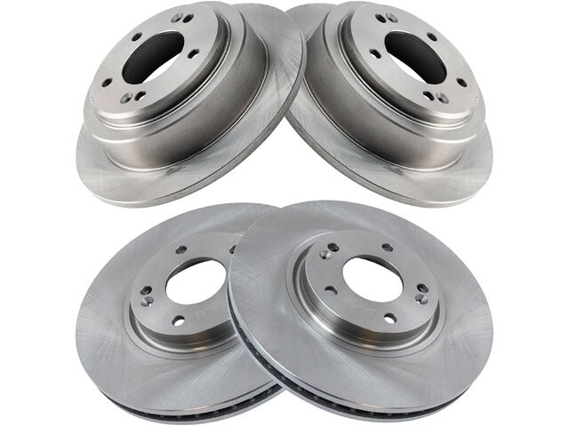 Front and Rear Brake Rotor Set For 2004-2006 Kia Amanti 2005 YT161CD