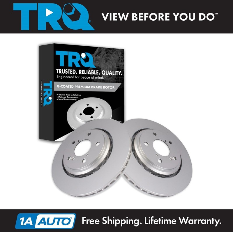 TRQ Front Brake Rotor Set Fits 2017-2020 Acura 2015-2023 Honda