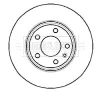 Borg & Beck BBD4297 Front Brake Discs Pair 305mm Vented Fits Nissan Opel Renault gallery
