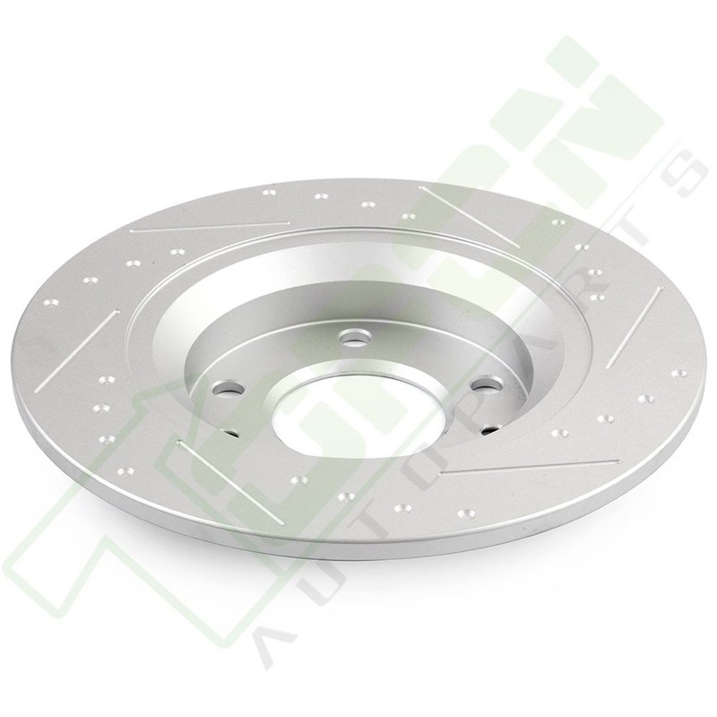 Fits 2003 - 2005 Mazda 6 2003 Protege 2X Rear Brake Rotors 4X Ceramic Pads slot gallery