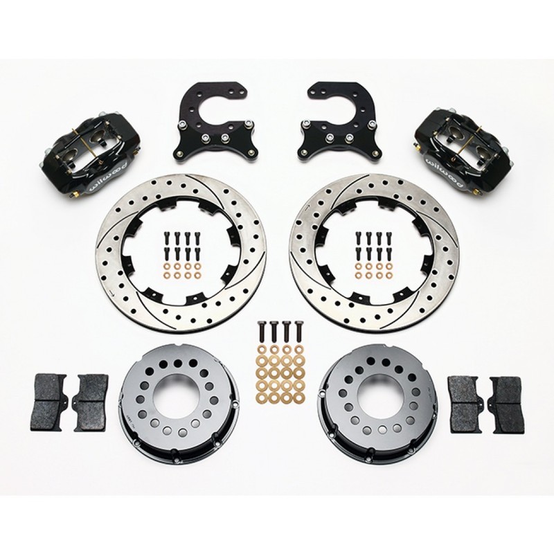 Wilwood For Chevy Brake Kit Dynalite Forged P/S Rear Drilled Rotor w C-Clips gallery
