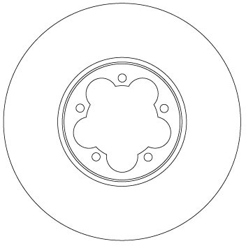 2X DF6921S TRW Brake Disc for FORD