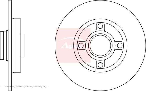 2X APEC Rear Brake Discs for PEUGEOT 307 CC 2003-09 249mm Solid DSK2288 gallery