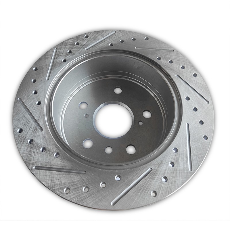 For 2012-2017 Toyota Camry 2.5L 3.5L Rear Drilled Rotors + Ceramic Brake Pads gallery