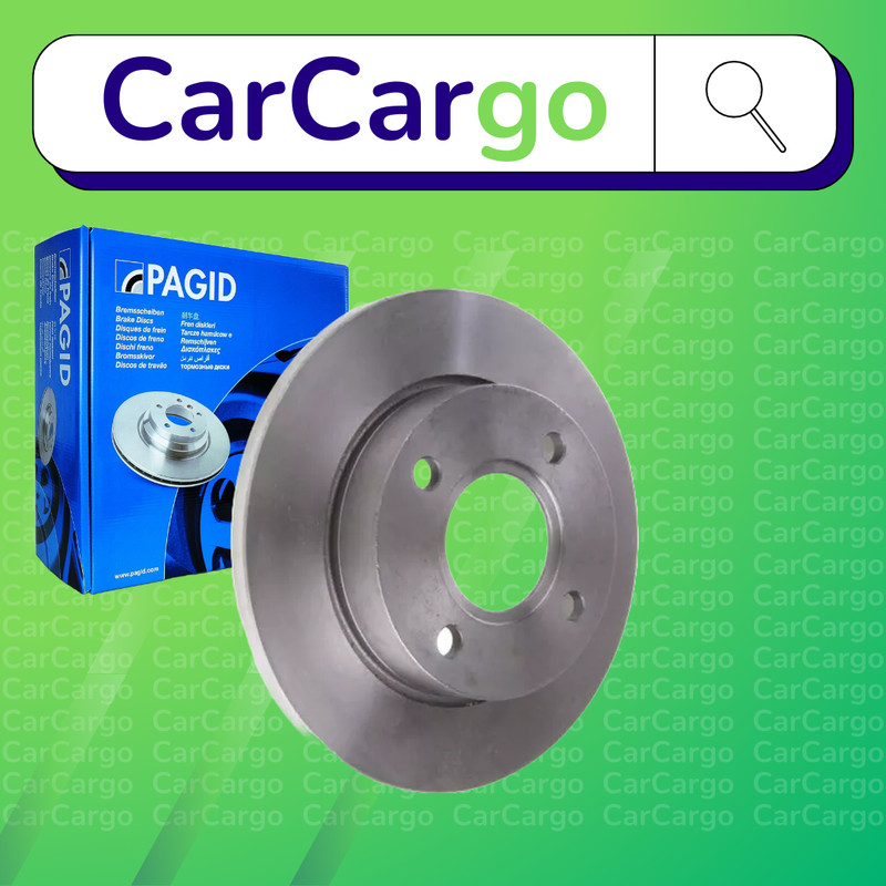 Pagid Vented Front Brake Discs Pair For Fiat Doblo 1.9 JTD 2001-2024 257 mm