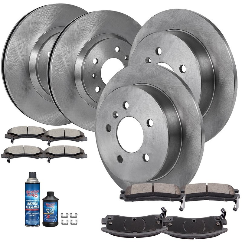 Ceramic Brake Pads And Rotors Front Rear For Chevrolet Impala Monte Carlo