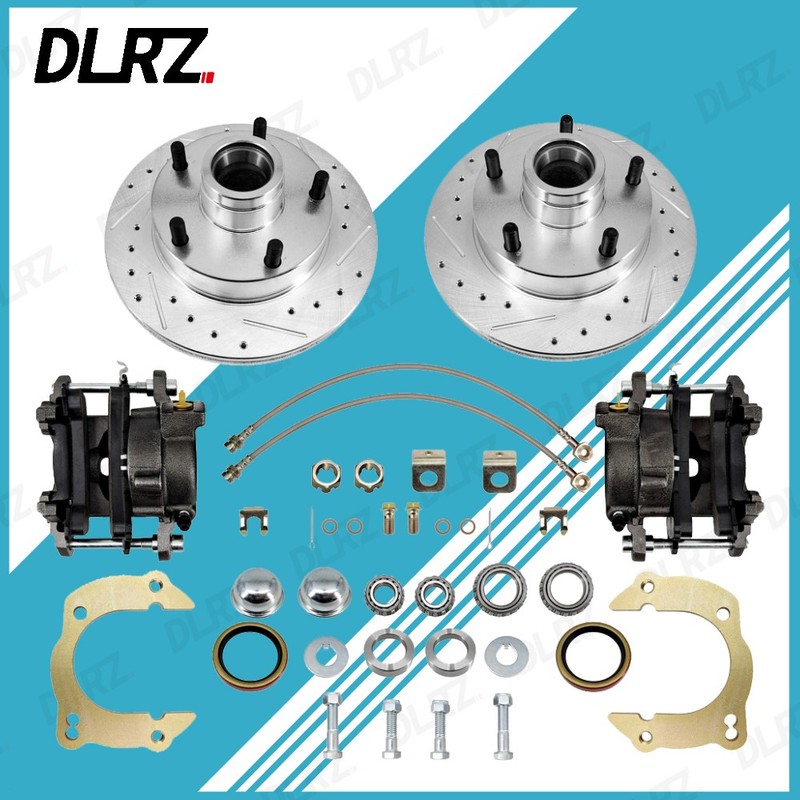 For 1949-1954 Classic Cars New 9.25″ Metric Disc Brake Kit, 5×4.5″ Bolt Pattern,