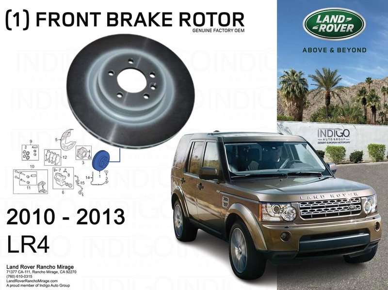 Genuine 2010-2013 Land Rover LR4 SDB000624-LR4 Front Brake Rotor FACTORY OEM