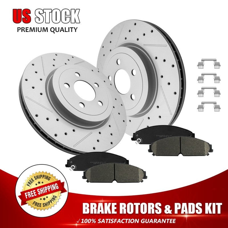 For 2005-2023 Chrysler 300 Dodge Challenger Charger Magnum Front Brake Rotor Pad