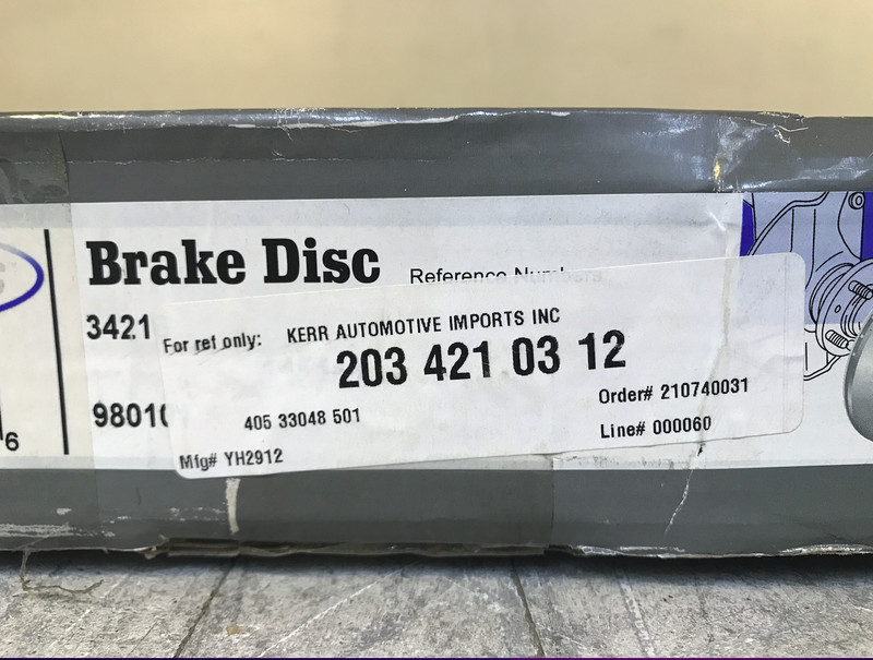 OPparts Front Disc Brake Rotors (2) - 2034210312 / 40533023 - Fits MBZ C240 gallery
